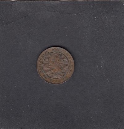 Beschrijving: 1 Cent WILLEM III